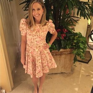 Short Sleeve Floral Dress, Perfect for High Tea or a Summer Wedding